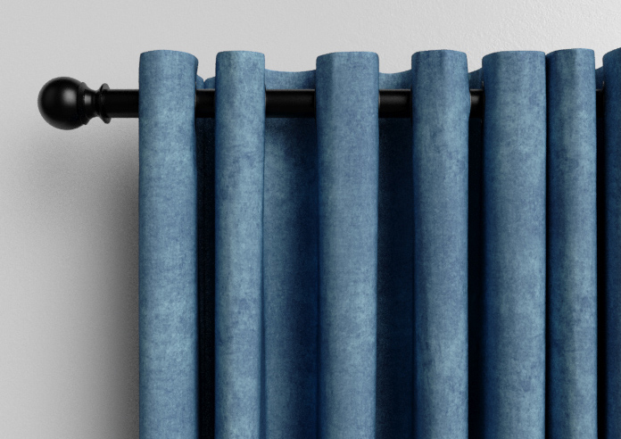 Florence Faux Suede, Prussian Blue - Made to Measure Curtains - Image 12
